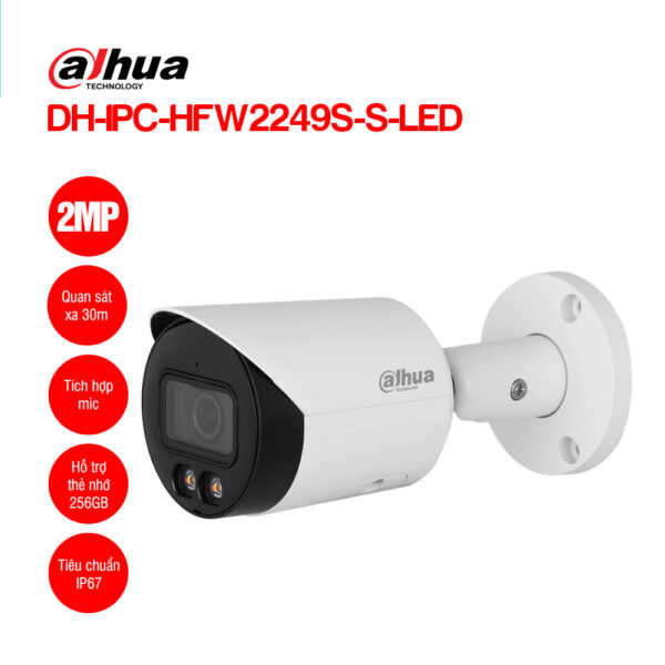 Camera IP 2MP DAHUA DH-IPC-HFW2249S-S-LED