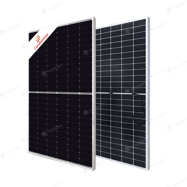 Tấm Pin Năng Lượng Mặt Trời Canadian 610W 2 Mặt Kính
