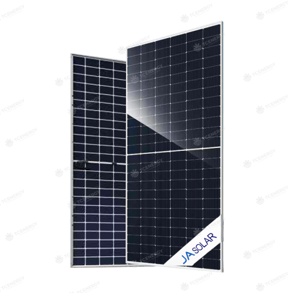 Tấm Pin Năng Lượng Mặt Trời JA Solar 595W 2 Mặt Kính