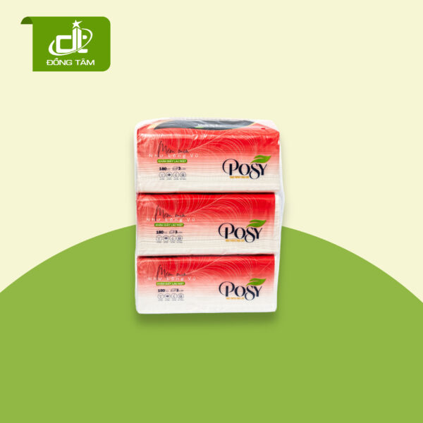 Khăn giấy rút lụa Posy 300 tờ - Đồng Tâm Paper