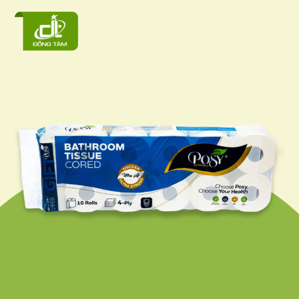 Giấy Vệ Sinh Posy10 Cuộn Có Lõi 1,8Kg