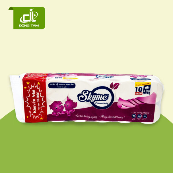 Giấy vệ sinh cao cấp Skyme 10 cuộn - Đồng Tâm Paper