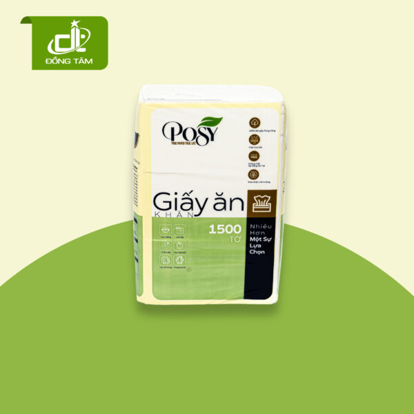 Khăn giấy lụa Posy cao cấp 1500 tờ - Đồng Tâm Paper