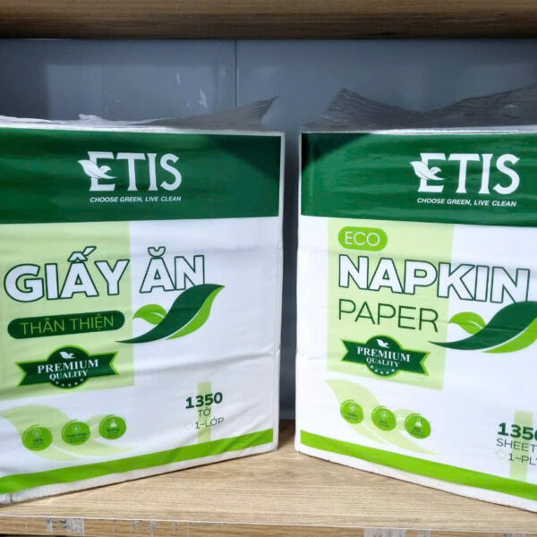 Giấy Ăn Vuông Etis 100 Tờ - Đồng Tâm Paper